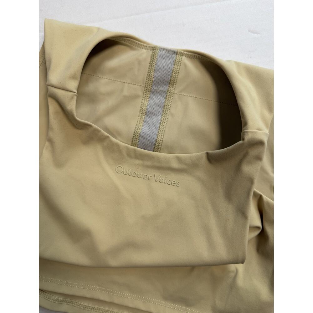 Outdoor Voices Cropped Tank Top Beige Women’s Size XS Athletic Workout Casual - Picture 7 of 7